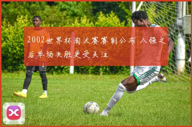 2002世界杯淘汰赛赛制公布 八强之后单场决胜更受关注